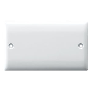 RR 2 Gang Blank plate White W7007