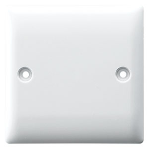 RR 1 Gang Blank plate White W7009