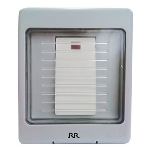 RR 20A 1 Gang D.P Switch with Neon Weather Proof WP1012 IP-56