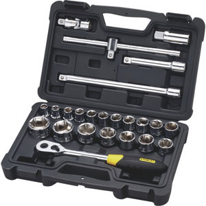 Stanley 1/2 sq. Drive Socket Set 6pt (24 PCS) STMT72795-8
